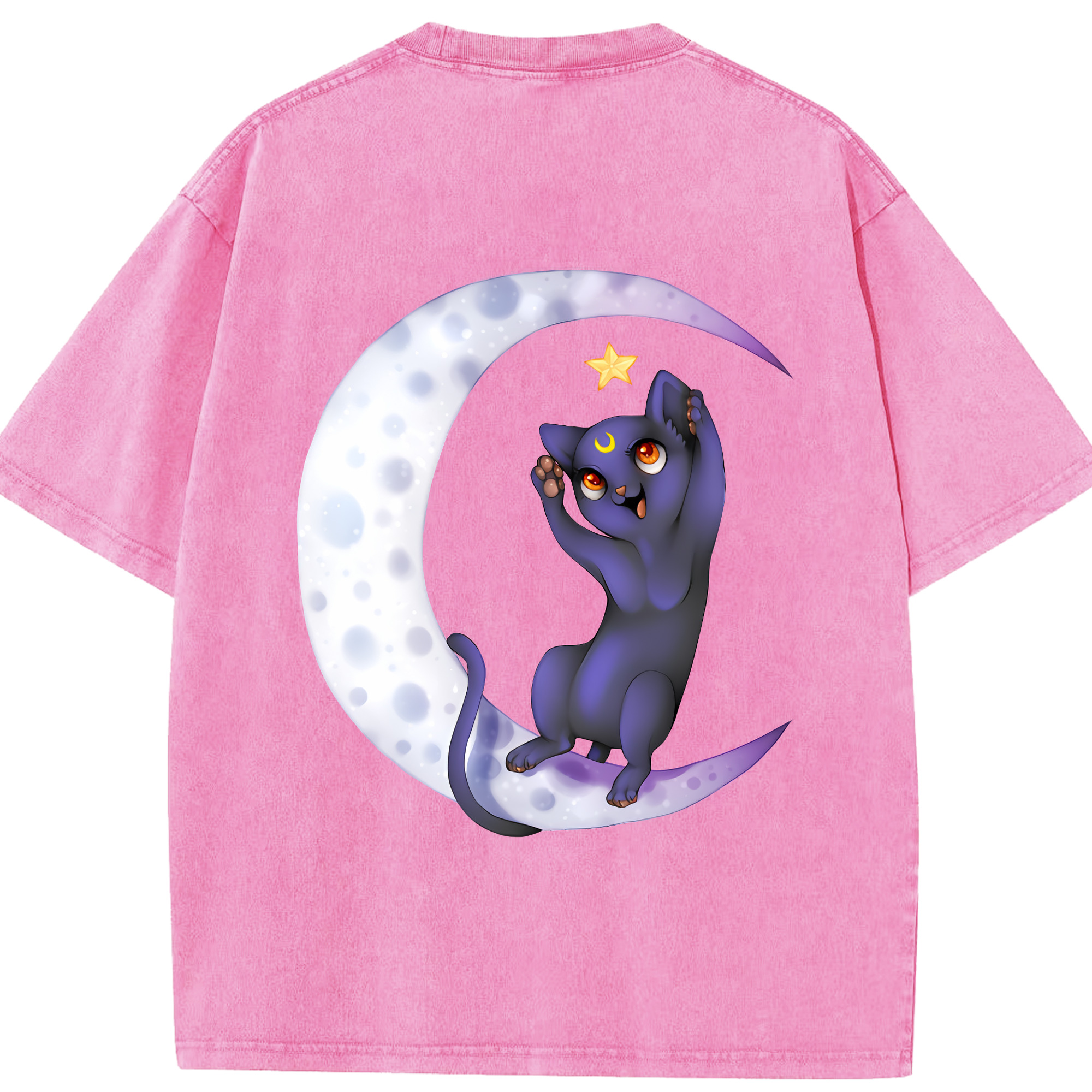 （画像用） 美少女戦士セーラームーン Sailor Moon 綿100% ヴィンテージ風 半袖Tシャツ（背面プリント）